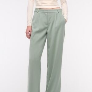 JUST REDUCED!!     Abercrombie & Fitch Sage Green Women's Trousers